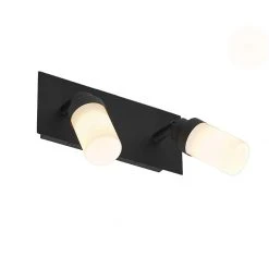 Bester Verkauf 😀 QAZQA Moderne badkamer spot zwart 2-lichts IP44 - Japie 🔔 15 Bester Verkauf 😀 QAZQA Moderne badkamer spot zwart 2-lichts IP44 - Japie 🔔 -Deckenleuchten Verkaufs-Shop 9913 105910 2