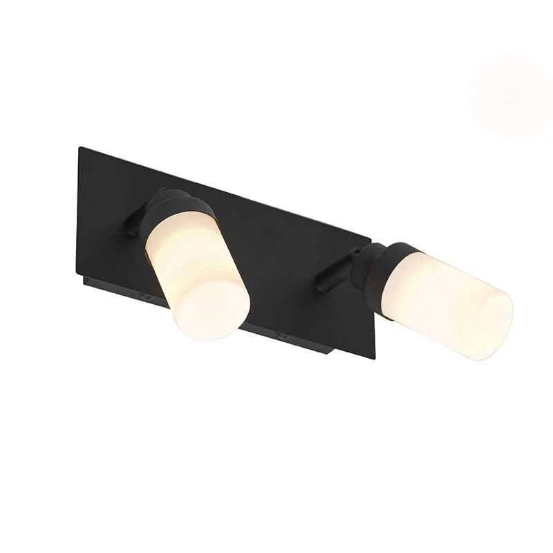 Bester Verkauf 😀 QAZQA Moderne badkamer spot zwart 2-lichts IP44 - Japie 🔔 3 Bester Verkauf 😀 QAZQA Moderne badkamer spot zwart 2-lichts IP44 - Japie 🔔 – Bild 3