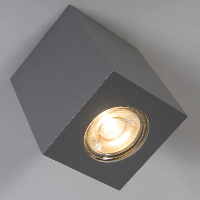 Großhandel ✔️ QAZQA Design Spot Anthrazit - Quba 2 🥰 3 Großhandel ✔️ QAZQA Design Spot Anthrazit - Quba 2 🥰 – Bild 3