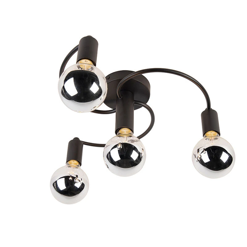 Angebote 🔥 QAZQA Smart Deckenleuchte schwarz inkl. 4 WiFi G95 - Facil 😍 7 Angebote 🔥 QAZQA Smart Deckenleuchte schwarz inkl. 4 WiFi G95 - Facil 😍 – Bild 7