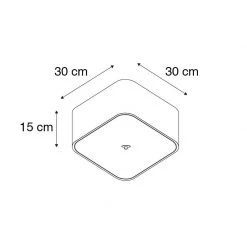 Aktion 🔥 QAZQA Deckenleuchte quadratisch grau 30 cm - Drum deluxe Jute 🧨 11 Aktion 🔥 QAZQA Deckenleuchte quadratisch grau 30 cm - Drum deluxe Jute 🧨 -Deckenleuchten Verkaufs-Shop 9946 91179 3