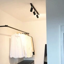 Coupon 🥰 QAZQA Modernes 1-Phasen Schienensystem mit 3 Spots schwarz - Jeana 👏