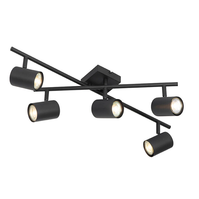 Neu ❤️ QAZQA Moderne Deckenleuchte schwarz 5-flammig verstellbar - Jeana 🔥 9 Neu ❤️ QAZQA Moderne Deckenleuchte schwarz 5-flammig verstellbar - Jeana 🔥 – Bild 9