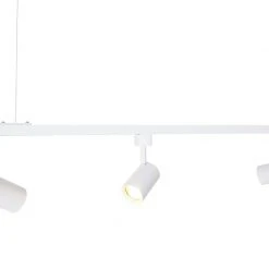 Angebote 🔥 QAZQA Modernes Hängeschienensystem weiß mit 5 Spots 1-phasig - Jeana 🎉 -Deckenleuchten Verkaufs-Shop 9964 103927 4