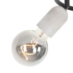 Auslauf 🎉 QAZQA Pafond Spot schwarz mit Beton 3-Licht - Pedra 🧨 -Deckenleuchten Verkaufs-Shop 9974 103167 5